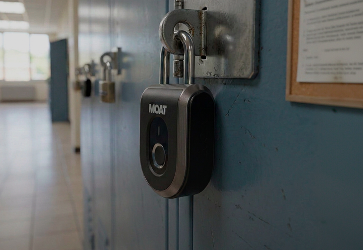 School locker with MOAT lock